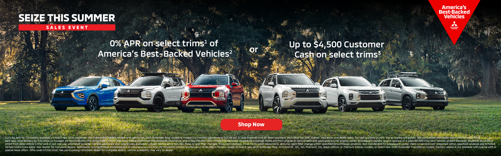 0% APR or $4,500 Customer Cash on Select Trims